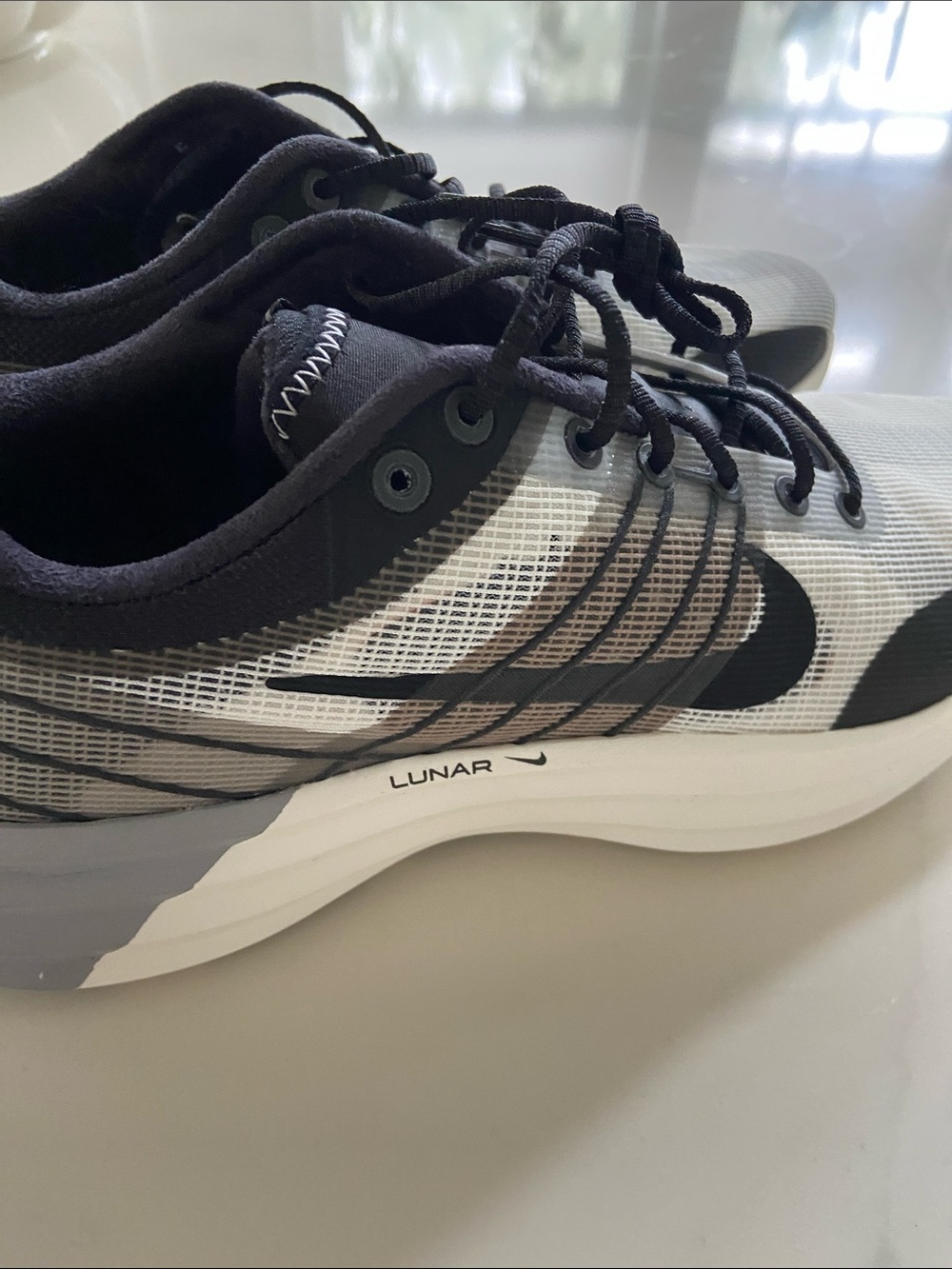 Nike Men’s Black, White and Gray Athletic Running Shoes - Picture 14 of 16